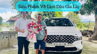 Bàn Giao Siêu Phẩm Hyundai Santafe Xăng Cao Cấp Màu Trắng Đến Tay Khách Hàng Tại Gia Lai [upl. by Rodrich]