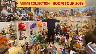 BIG ROOM TOUR ANIME STATUES FIGURES COLLECTION Naruto One Piece Dragon Ball Bleach and More [upl. by Ainolloppa]