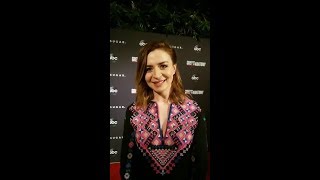 Caterina Scorsone at the Greys Anatomy Gallery Exhibit  September 20 2018 [upl. by Ecirtael]