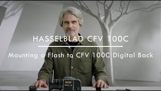 Hasselblad 907X CVF 100C  Mounting flash [upl. by Uriah]