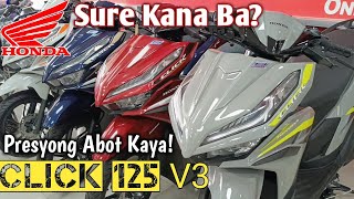 Baka Nabigla ka Lang New Honda Click 125 V3  Price and installment update Crisride motovlog [upl. by Yuri]