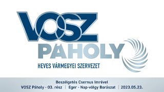 Beszélgetés Csernus Imrével │ VOSZ Páholy  03 rész │ Eger  Napvölgy Borászat │20230523 [upl. by Nnalyrehs]