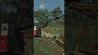 CYPRESS 7230 Loading HAYES HDX with Logs  MAP AZURA  FS22 drone farming automobile [upl. by Maggio]