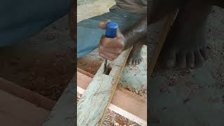 Satisfying Precision Chisel Work You Need to See 🧐🥴 giveme woodworking woodcutting artisan [upl. by Ashraf]