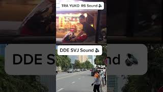 DDE SVJ gintani F1 exhaust vs R6 sound cambodia sound Which one sound better  comment shorts [upl. by Letsirk]