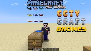 Minecraft Mod Review  CCTV Craft 2  DRONES EN MINECRAFT [upl. by Ruckman]