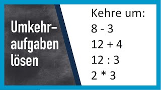 Umkehraufgaben Klasse 1  4 Erklärung [upl. by Jamnis803]