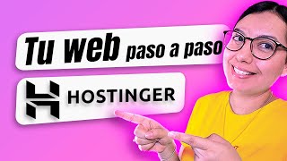 Cómo crear una página WEB en HOSTINGER con WORDPRESS desde cero 2024 [upl. by Assillem]