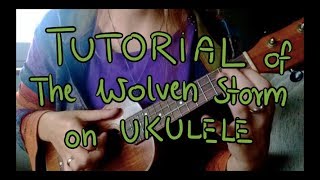 TUTORIAL The Wolven Storm The Witcher 3 ukulele [upl. by Hey718]