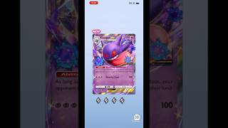 Gengar EX pokemon pokemontcgp fypage fypシ゚viral fypシ゚ shorts share like new gameplay [upl. by Idnod]