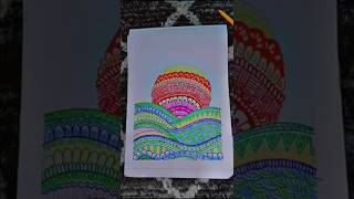 Mandala art with colourful sketch pens 🖊️  mandala patterns  arts artandcraft mandaladesign [upl. by Capello]