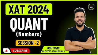 Day 02  XAT 2024  Crash Course  Quant Session 02  Udit Saini  Numbers [upl. by Griffin]