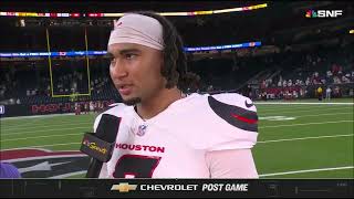 CJ Stroud Nico Collins Texans Post Game Interview quotDefense Winsquot  Bears  Texans [upl. by Hsepid]