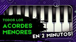 ACORDES MENORES EN 2 MINUTOS [upl. by Lrig]