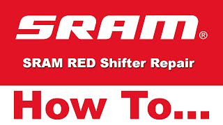 How To Repair SRAM Red Shifter or Take Apart and Replace [upl. by Tellford]