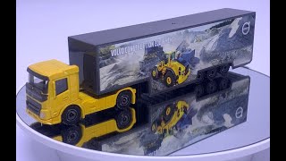 Unboxing Majorette Volvo FMX Show Truck Construction Line l 164 l Diecast Car garage [upl. by Atteyram]