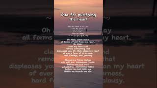 Dua for purifying heart islam islamic islamicvideo muslim islamicshorts islamicstatus fyp fy [upl. by Giglio706]