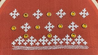 70  Easy Kutch work border design for Kurtis amp sarees kutchworkdesigns sindhiembroidery [upl. by Ida]