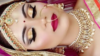 INDIAN BRIDAL LONG LASTING Summer WATERPROOF Makeup Tutorial गर्मी में दुल्हन का मेकअप कैसे करें [upl. by Etana]