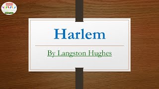 Harlem Summary in Hindi [upl. by Jonina]