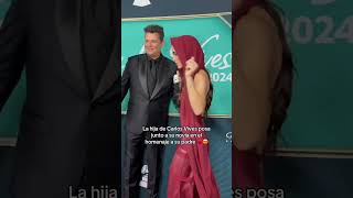 La hija de Carlos Vives y su novia posan en el homenaje que los Latin GRAMMY le hicieron al músico [upl. by Alexine163]