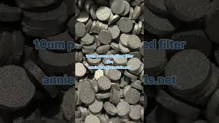 10 micron 316 stainless steel porous sintered filter disc with 10mm diameter and 2mm thickness [upl. by Rovert]