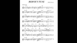 Bernies Tune  Play along  Backing track C key score violinguitarpiano [upl. by Bernardine886]