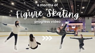 Figure Skating Progress⛸❄️  6 months💫 [upl. by Mian]