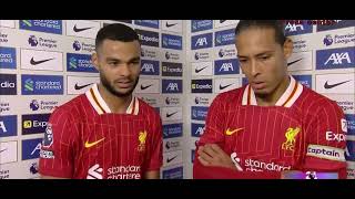 Cody gakpo amp Van dijk press conference after hard fought battle liverpool vs Brighton 21 [upl. by Schwenk]