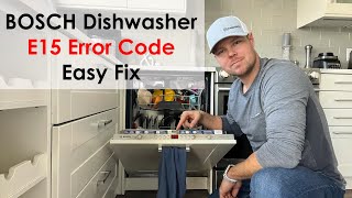 Easy Fix  Bosch Dishwasher E15 Error Code  Step by Step [upl. by Naimaj975]