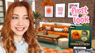 First Look at The Sims 4 Cozy Kitsch Kit Build amp Buy Overview [upl. by Carri]