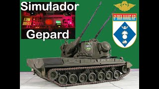 ANTIAÉREO Operação Sagitta Primus como é o treinamento no simulador do KMW Gepard 1A2 [upl. by Enyala]