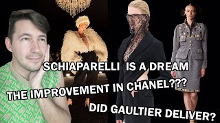 Was Gaultier couture a let down Schiaparelli always delivers A slight improvement inChanel [upl. by Reedy171]