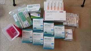 IVF Round 3  Meds Unboxing [upl. by Peony63]