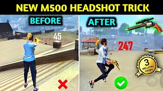 M500 Headshot Trick🔥 Secret One Tap Headshot Trick  M500 Headshot Setting  M500 Tips And Tricks [upl. by Elenahc418]