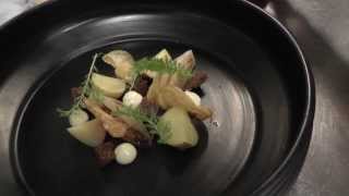 Thomsen prepares a Michelin star signature dish in Denmark [upl. by Llednor]