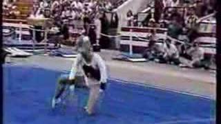 Yolande Mavity 1986 USA Gymnastics Championships Floor [upl. by Aienahs]