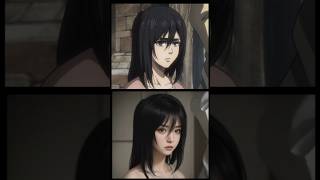 Mikasa Ackerman from an AI perspective in reality anime [upl. by Arianie812]