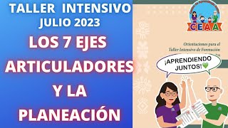 CEAA Siete EJES ARTICULADORES y PLANEACIÓNS ESIÓN 3 Taller Intensivo Formación Continua Julio 2023 [upl. by Pearman]