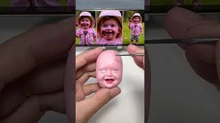 Part 1 ：DIY Clay Sculpture – Crafting a Sweet Smiling Girl [upl. by Ellon]