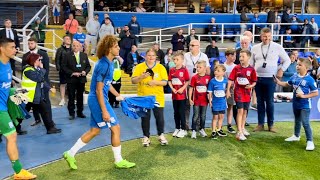 HANNIBAL MEJBRI ENTERS Blues fans welcome Man United signing [upl. by Hobard]