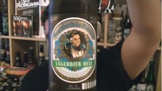 AugustinerBräu  Lagerbier Hell  HopZine Beer Review [upl. by Ahsekam752]