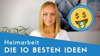 ▶ Heimarbeit Die 10 besten Arbeiten von Zuhause aus [upl. by Teresa]