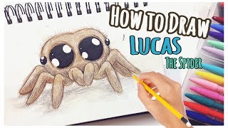 HOW to DRAW  LUCAS the SPIDER Cute amp Easy💜 [upl. by Nostets]