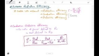 Antenna 10 Antenna Parameters Antenna Radiation Efficiency [upl. by Macur367]