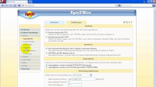 HowTo Ports bei einer FritzBox freischalten [upl. by Nylad]