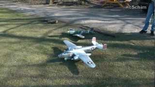 Crash of an B25 Mitchell into tree Tricopter search amp rescue operation [upl. by Artie638]