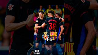 Barcelona ganó 51 vs Villarreal con goles de Lewandowski Pablo Torre y Raphinha futbol shorts [upl. by Ahsym]