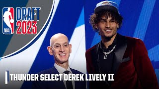 The Thunder select Dereck Lively II with No 12 overall pick for the Dallas Mavericks  NBA Draft [upl. by Werd]