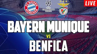 BAYERN MUNIQUE x BENFICA  EM DIRETO LIGA DOS CAMPEÕES FASE LIGA [upl. by Einnaffit]